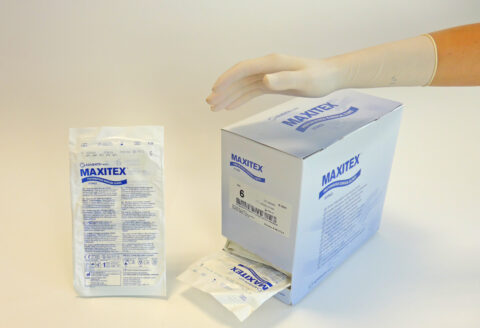gants latex chirurgie jetables - Maxitex