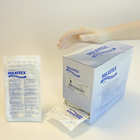 gants latex chirurgie jetables - Maxitex