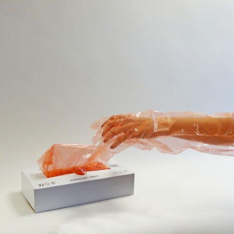 longs gants de vétérinaire en plastique jetables - Aachen