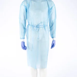 Blouse d'hôpital à poignets tricotés