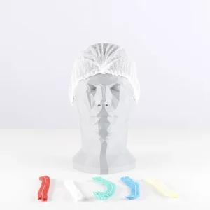 Bonnet jetable circulaire plié