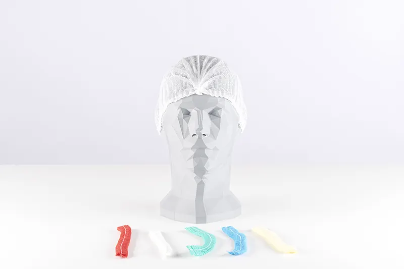 Bonnet jetable circulaire plié
