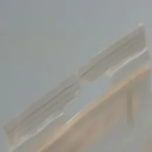 Sac à fermeture éclair transparent avec perforation européenne